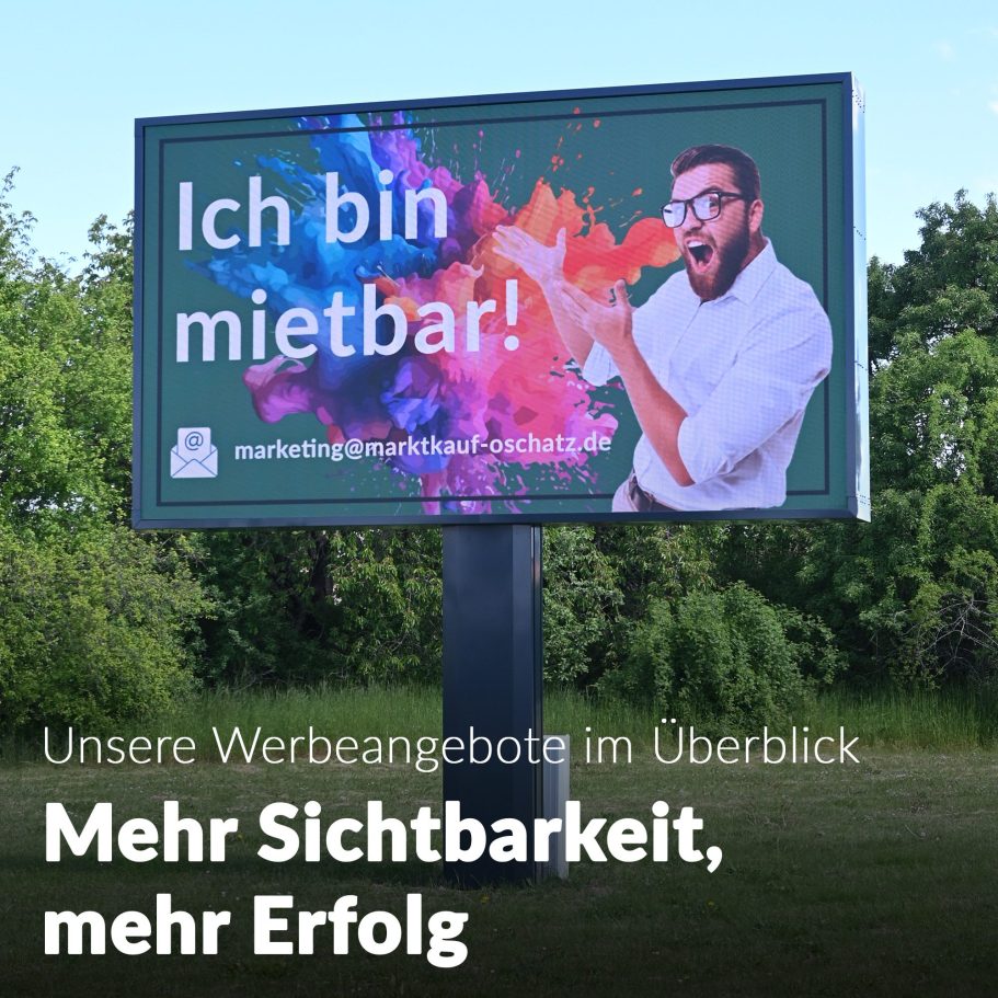 Erste LED Werbewand in Oschatz