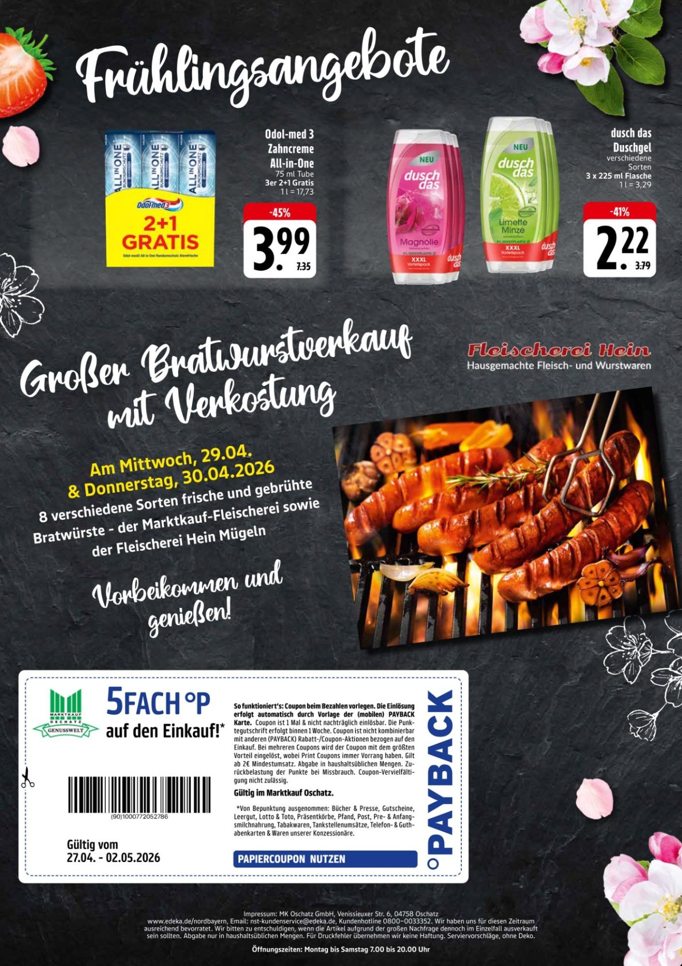 Angebote zum Frühlingsfest 27.04.2026 bis 02.05.2026 Marktkauf Oschatz